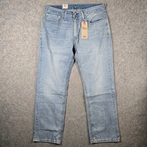Levi's 559 Relaxed Straight Jeans Mens 34x30 Light Wash Denim Workwear NEW